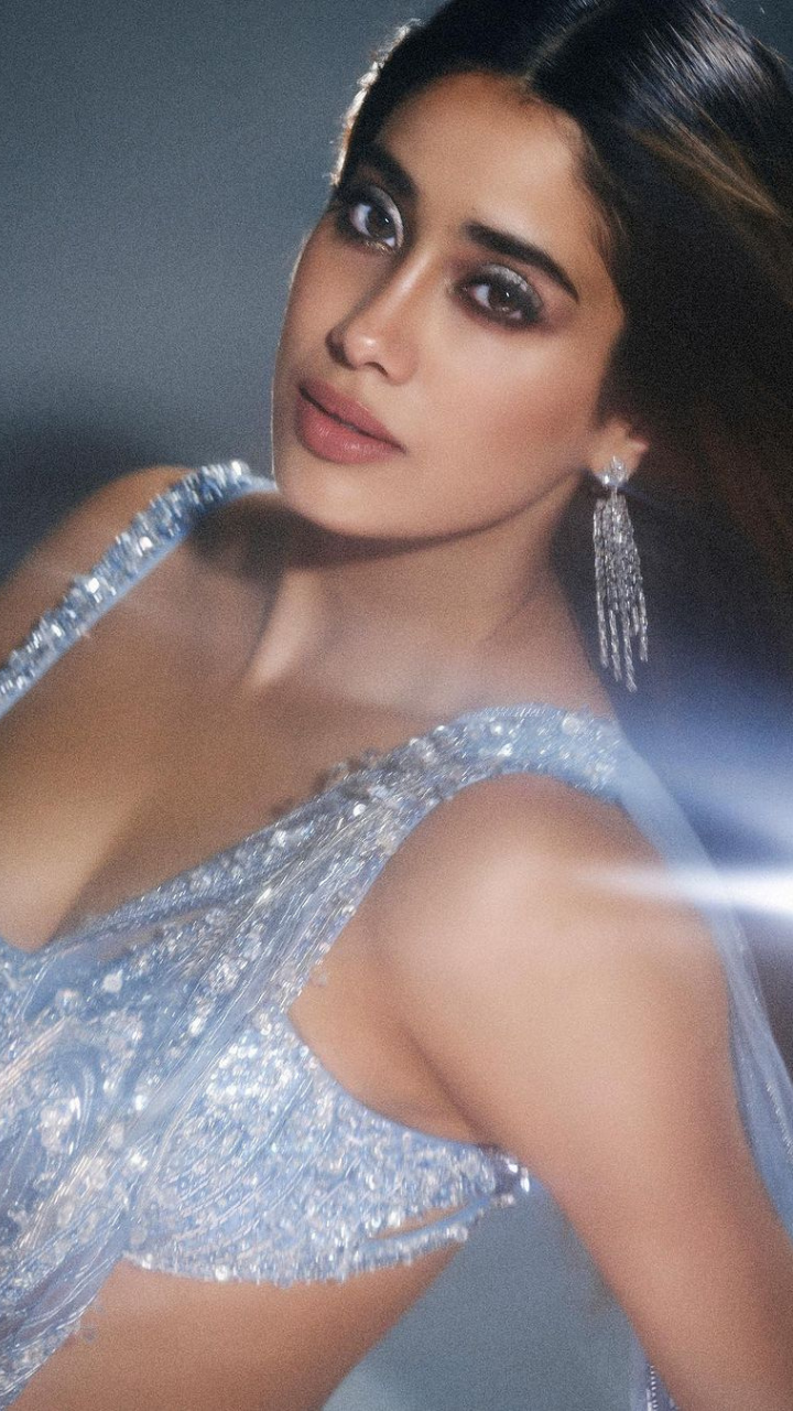 janhvi kapoor silver dress Janhvi Kapoors Collection Of Dresses And Gowns