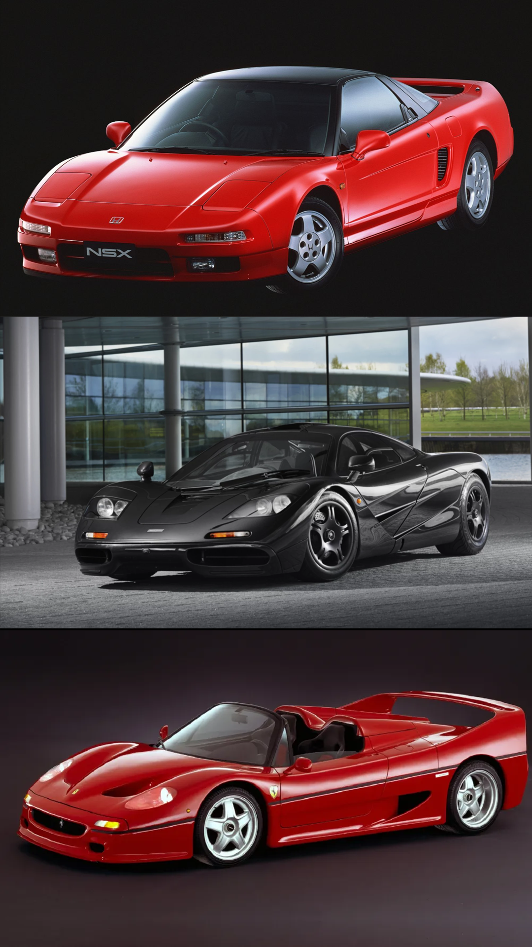 5 Most Significant Supercars From The 90's, McLaren F1, Honda NSX