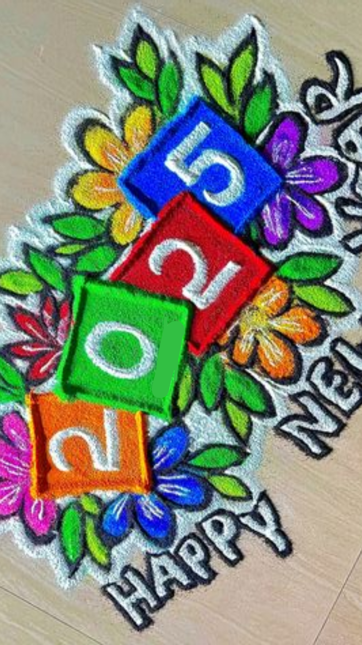 New year 2025: rangoli designs to celebrate new beginnings | times now