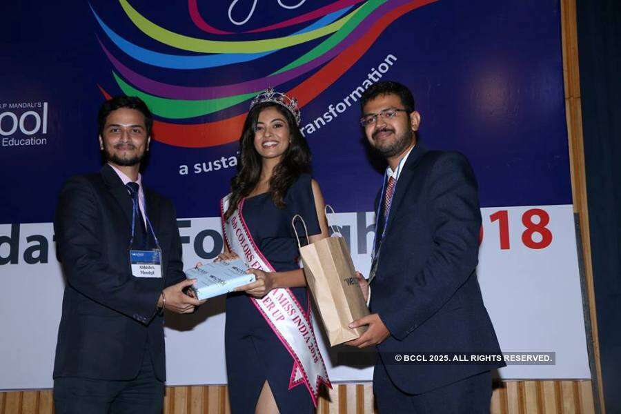 Miss India 2018 winners visit Wellingkar Institute of Management Studies