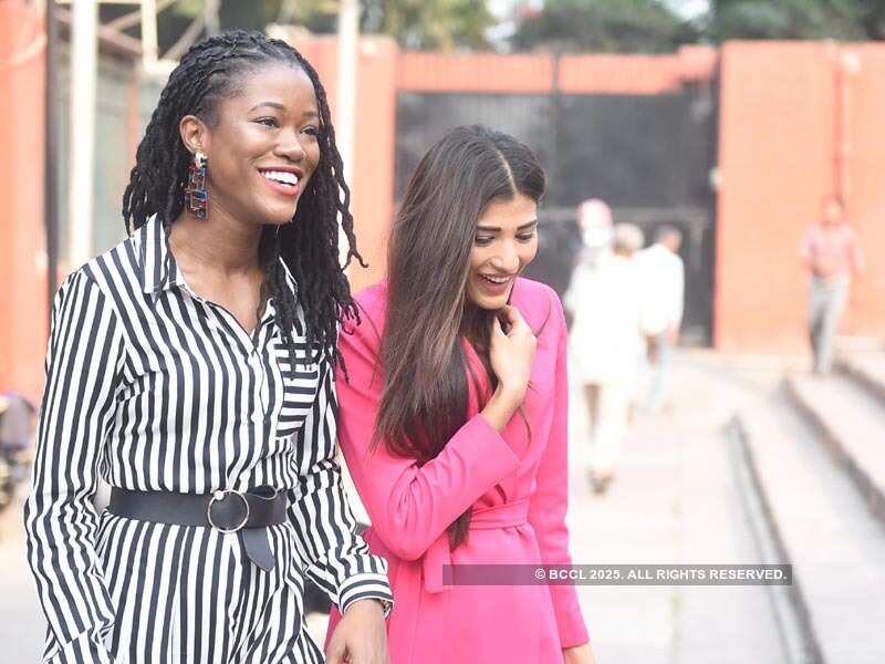 Nehal Chudasama and Dee-Ann Kentish-Rogers Delhi escapade