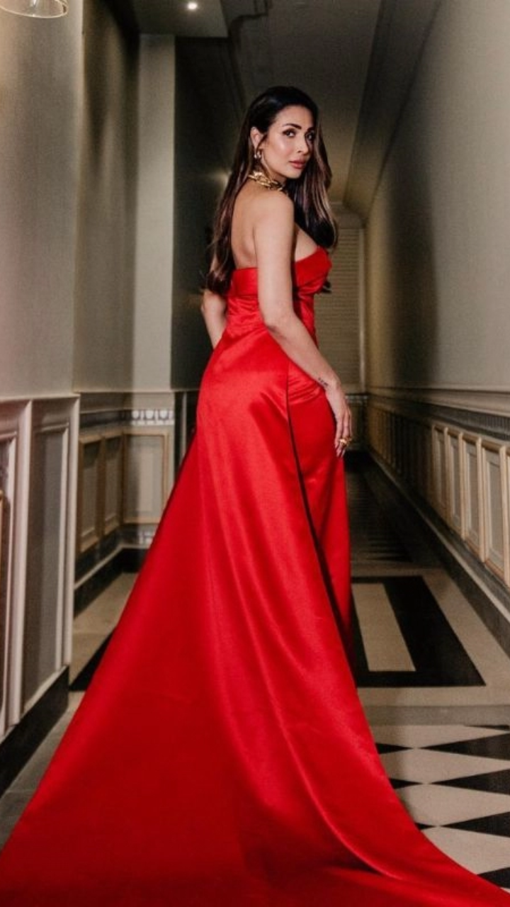 malaika red dress Malaika Arora Defines Glamor in Red Dress