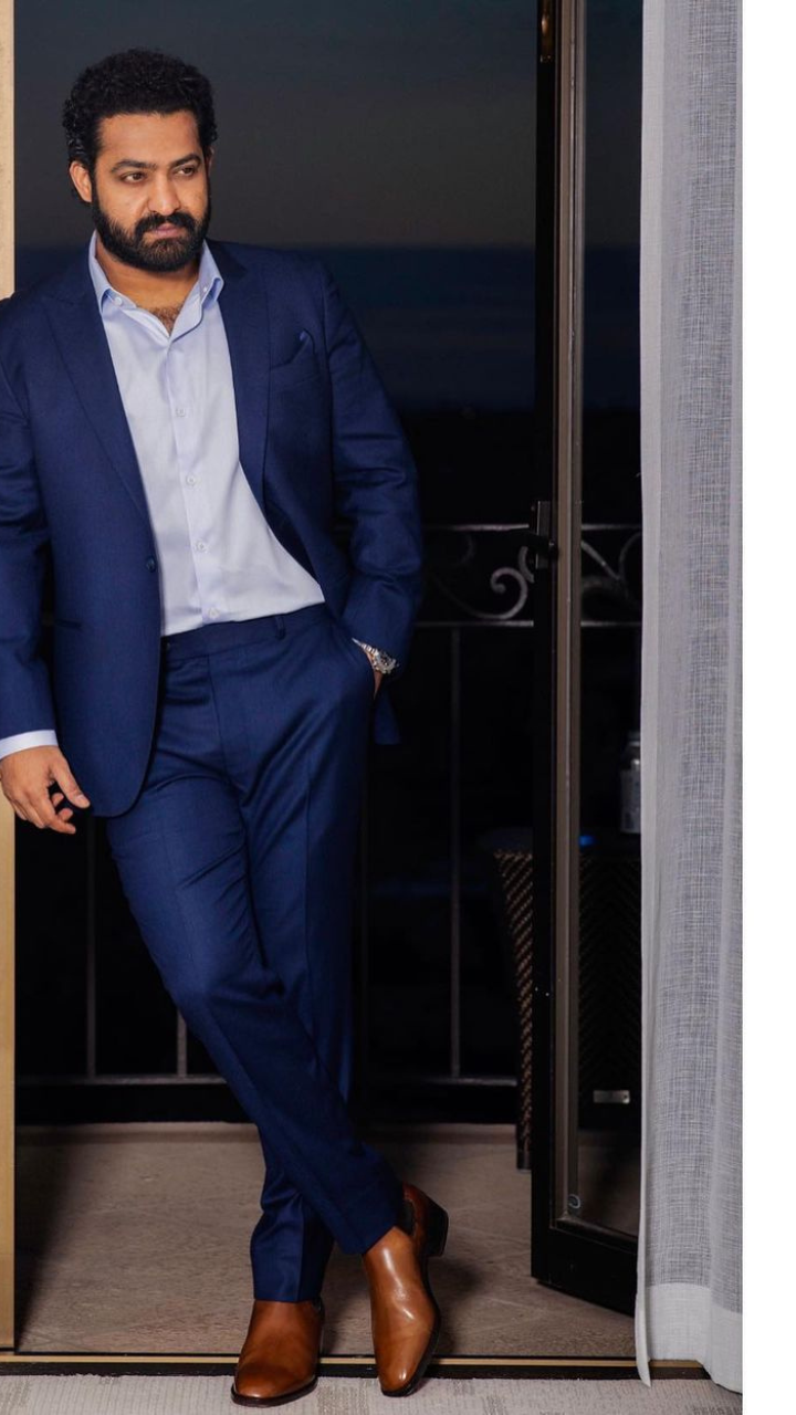 ntr formal dress The Royal Look Of Young Tiger NTR Traditions abound! Superstar #JrNTR exhibits the desi style in a vibrant outfit. #WearingIndian #NTRJR #Bandhgala #rrrmovie #Traditions #WearingIndian