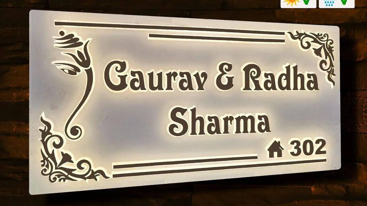 Designer Name Plates अपने घर की पहचान को बनाएं और भी अनोखा इन बेहतरीन नेम प्लेट्स के साथ
