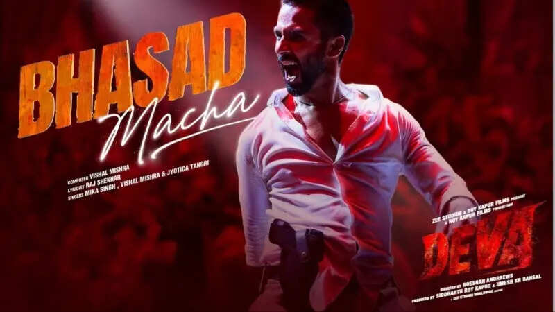 ‘Bhasad Macha’ song from ‘Deva’ out now! Shahid Kapoor nails with his ...