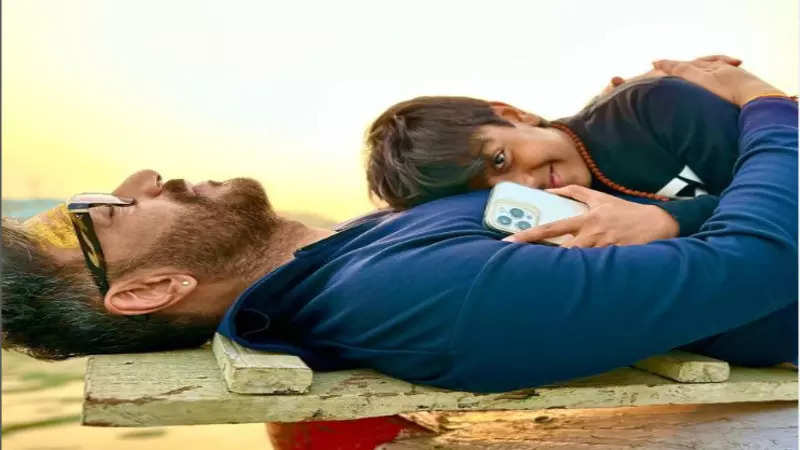 On Varanasis ghats, Ajay Devgn and his s...
