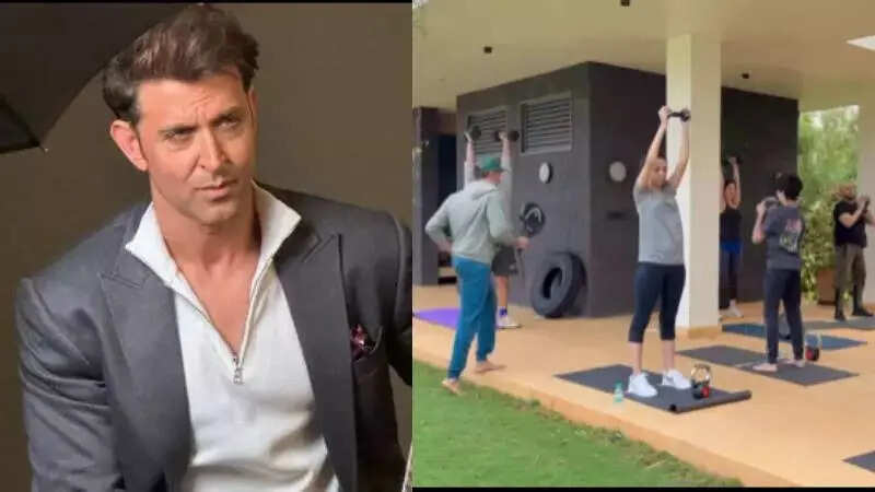 Hrithik Roshan works out with Sussanne Khan and kids on Holi, says no ...