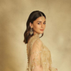 alia bhatt golden dress Alia Bhatt Is Nothing Less Than A Goddess In Gold Wearing An Embellished  Body-Hugging Gown For The NMACC Launch In Mumbai