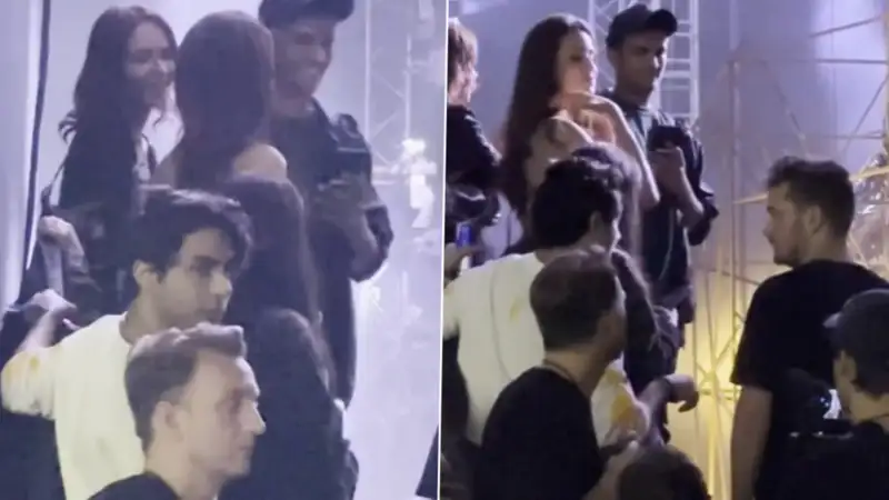 Aryan Khan laughs, chats with DJ Martin Garrix at Mumbai concert. See pics