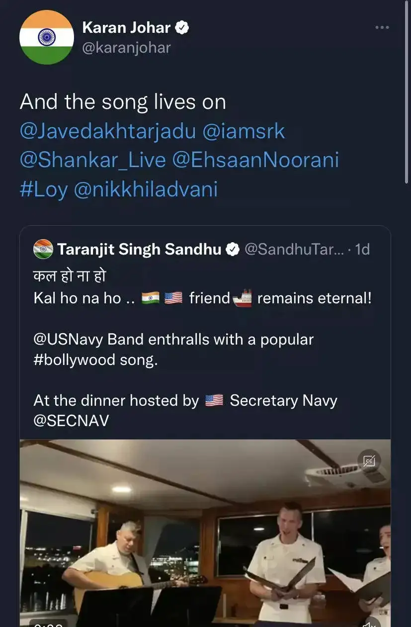 Karan Johar Tweet