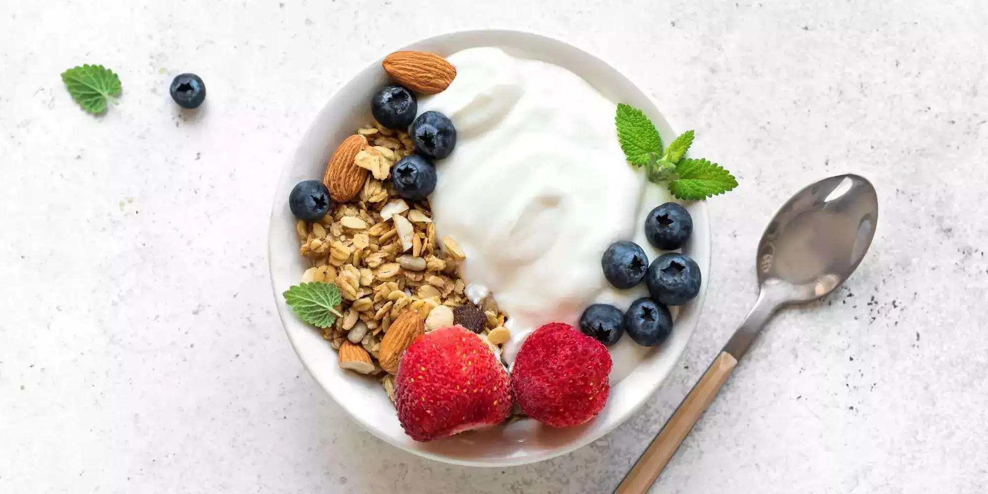 Greek Yogurt with Fresh Berries and Nuts