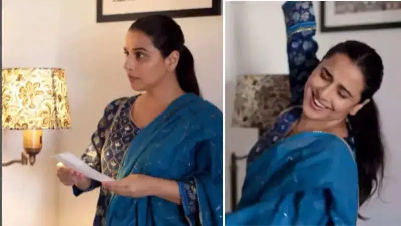 Vidya Balan reveals how to reduce electricity bill while dancing to viral song in a funny video. Watch