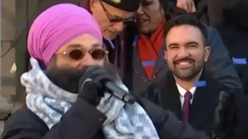 Babbulicious performs ‘Gaddi Red Challenger’ at Zohran Mamdani’s New York inauguration