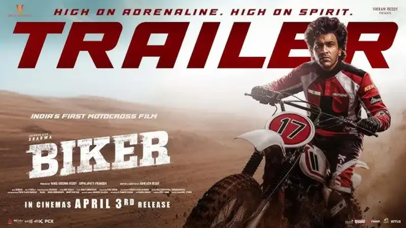 Biker movie trailer: Sharwanand impresses in emotional racing drama