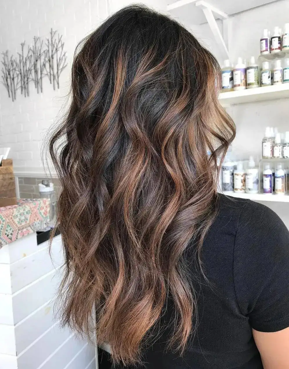 coffee brown highlights