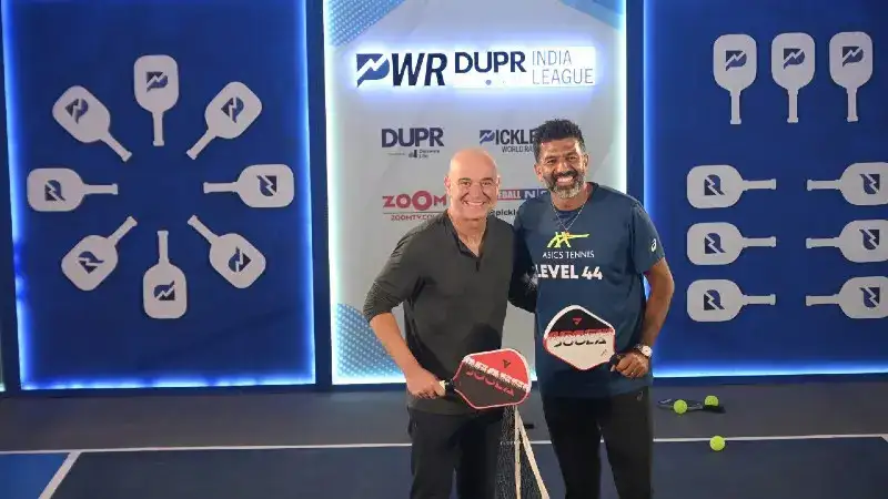 Andre Agassi, Rohan Bopanna engage in a game of pickleball to launch PWR DUPR India League, Union Sports Minister lauds the initiative to launch the league