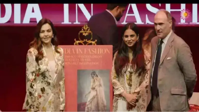 Nita Ambani launches book titled ‘India in Fashion’ on day 3 of NMACC opening in Mumbai