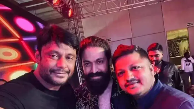 Yash and Darshan's killer dance moves at Abishek Ambareesh's party go viral. Watch video