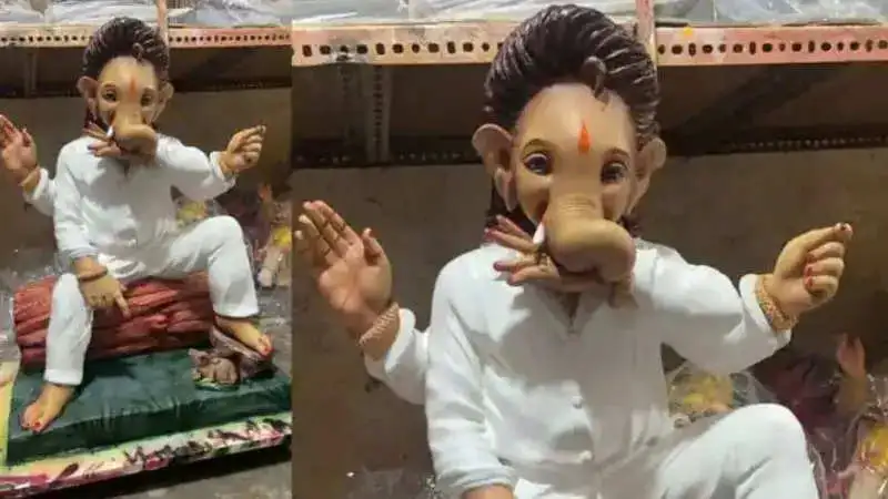 Pushpa Raj inspired Lord Ganesha idols take over social media