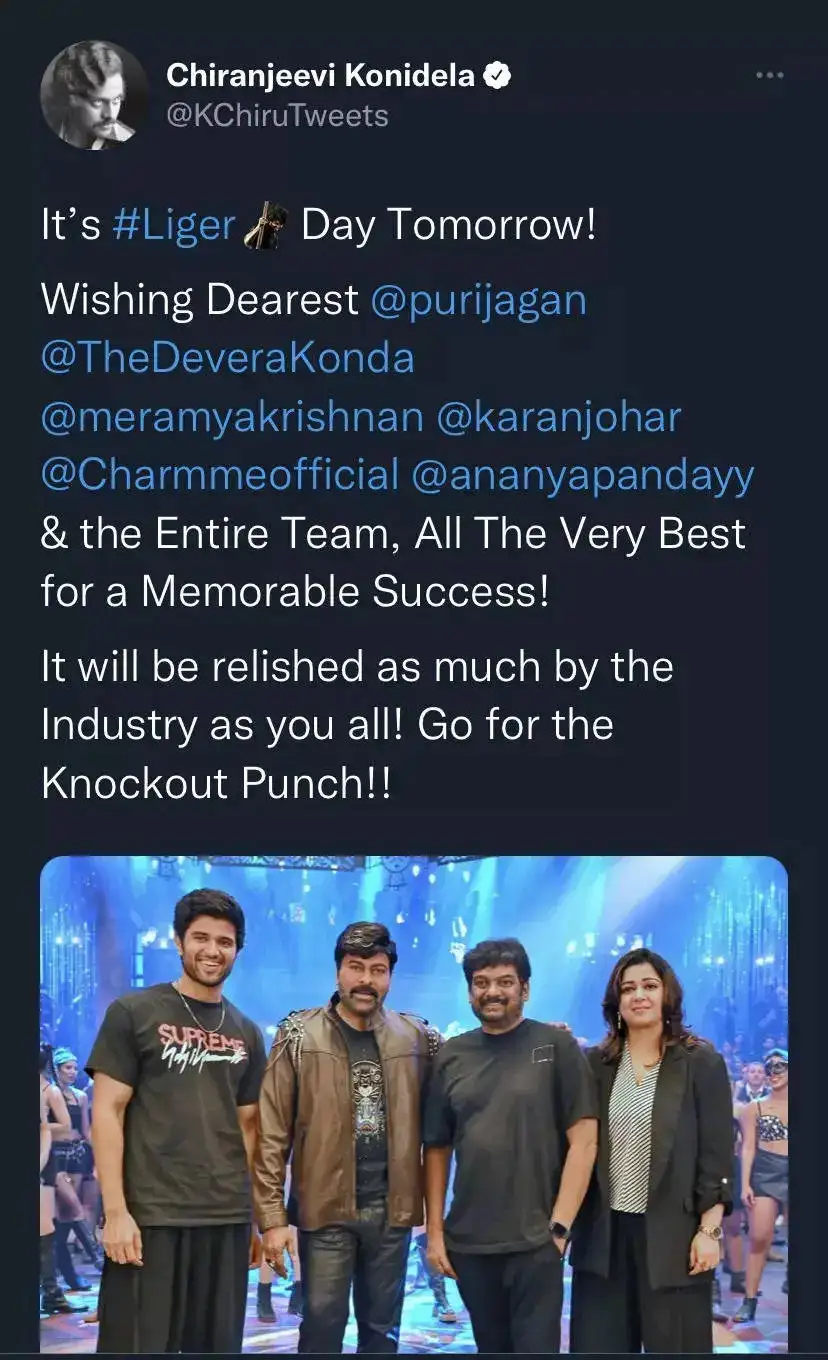 Chiranjeevi tweet