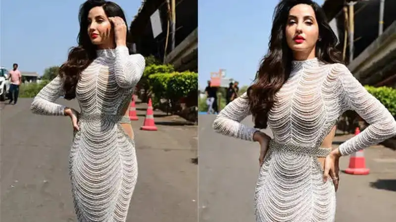 Nora Fatehi Enchants Her Fans In Her White Bodycon Gown