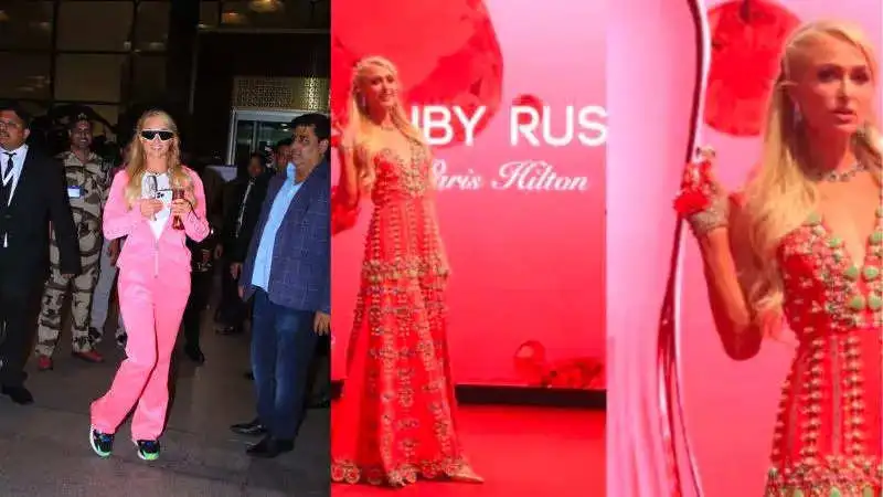 Paris Hilton is in Mumbai looking velvet cool and desi chic to promote her new fragrance!