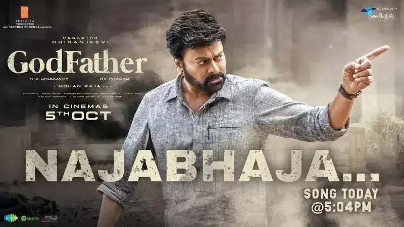 In the new song Najabhaja, GodFather, aka Chiranjeevi, displays his "Rage and Fury"