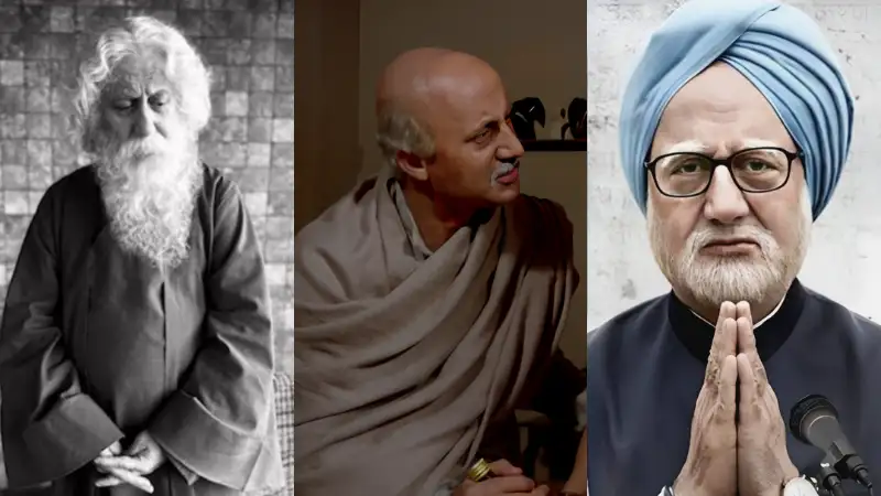 From 'Rabindranath Tagore' to 'Saaransh', here are Anupam Kher’s most remarkable transformations on screen