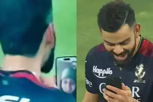 virat kohli video calling anushka sharma after IPL match