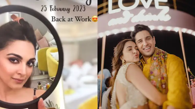 Kiara Advani returns to work after wedding with Sidharth Malhotra, shares makeup room selfie