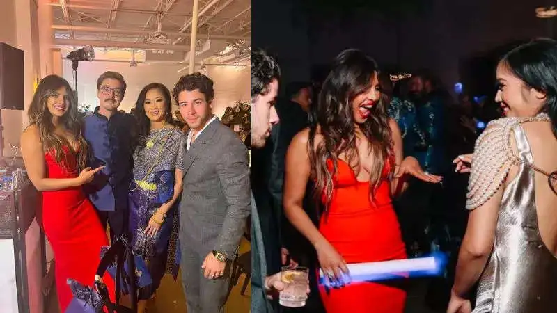 Priyanka Chopra Jonas and Nick Jonas pictures from their friend's wedding looks like too much fun!