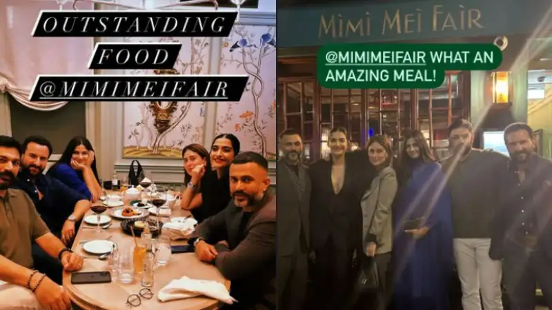 Kareena Kapoor, Saif Ali Khan dine with Sonam, Rhea, Anand Ahuja in London. See pics