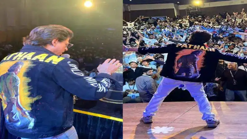 EXCLUSIVE! Shah Rukh Khan wears fan-made 'Pathaan' jacket, gifts watches in return