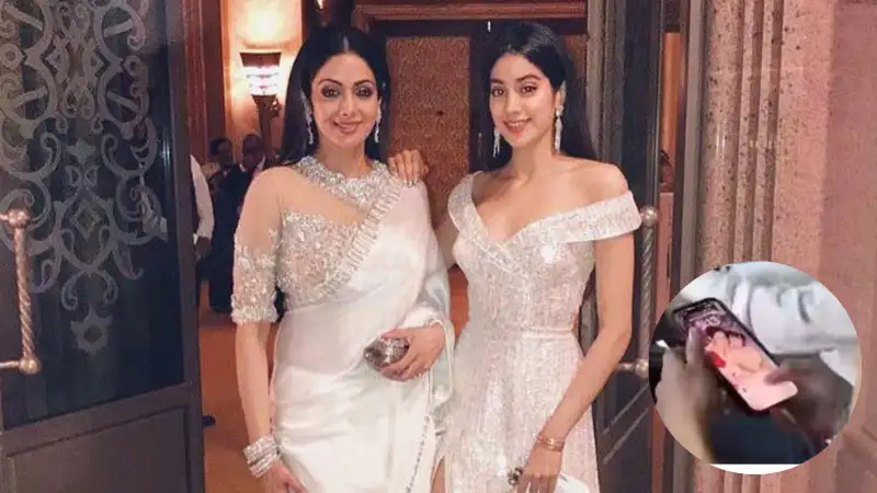 Adorable! Janhvi Kapoor's phone wallpaper is an unseen childhood pic with mom Sridevi