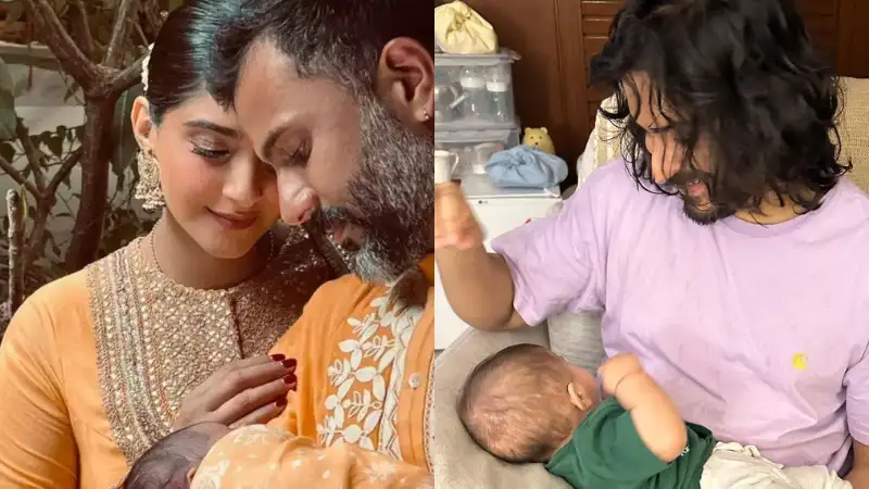 Sonam Kapoor shares adorable picture of baby Vayu playing with Mama Harshvarrdhan. See pic