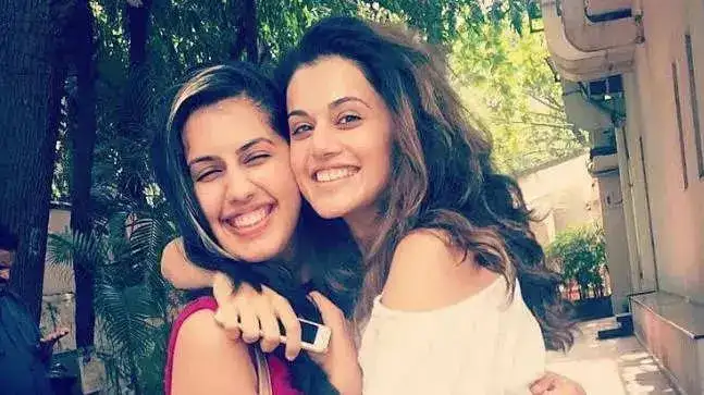 Taapsee Pannu with sister Shagun Pannu.