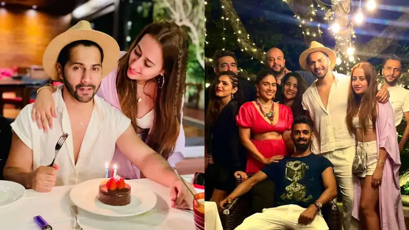 Inside Varun Dhawan's beach birthday party with wife Natasha Dalal, friends. See pics