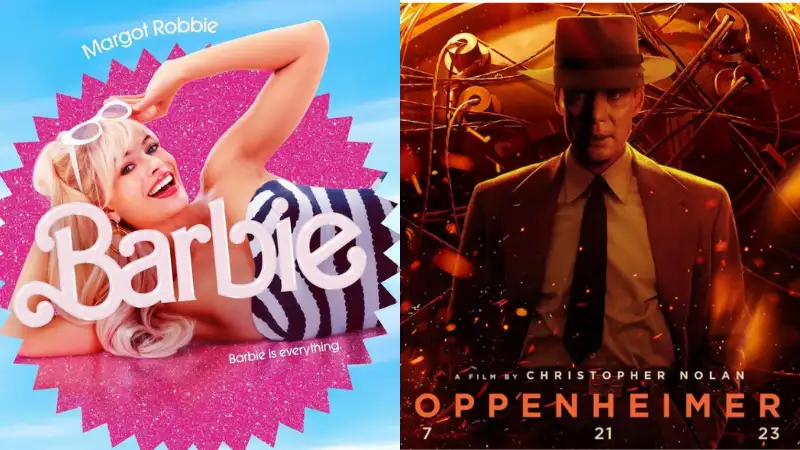 Who won at the advance booking collection, 'Barbie' or 'Oppenheimer'?