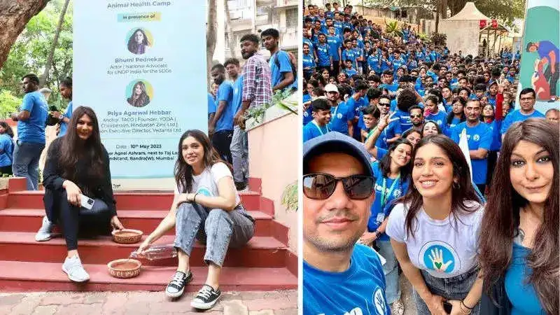 Bhumi Pednekar and Priya Agarwal Hebbar unveil the 'Water Bowl Challenge' to aid Mumbai's stray animals