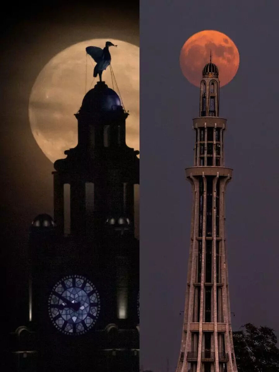 7 Rare Super Blue Moon Images From Across The Globe | Times Now