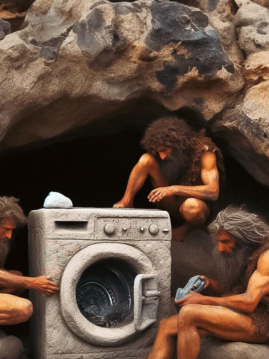 7 AI Images Of Cavemen With 2023 Gadgets | Times Now