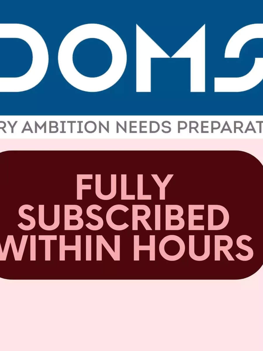 DOMS Industries IPO GMP Today: FULLY Subscribed Within Hours; Latest ...