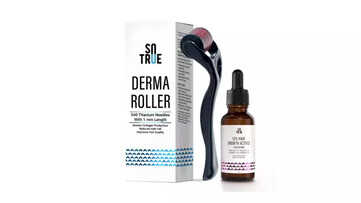 Sotrue Derma Roller 1mm with Hair Growth Serum Combo