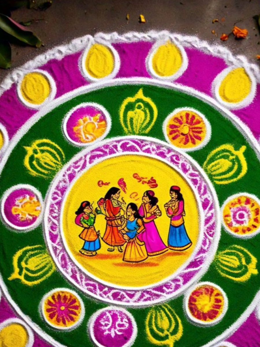 Bhogi Rangoli kolam : போகி அன்று வாசலில் என்ன கோலம் போடலாம்? | Times ...