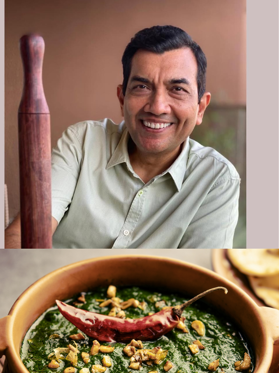 Sanjeev Kapoor Style Lasooni Palak, A Healthy Spinach Curry With Roti ...