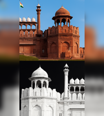 Did You Know the Red Fort was Originally White