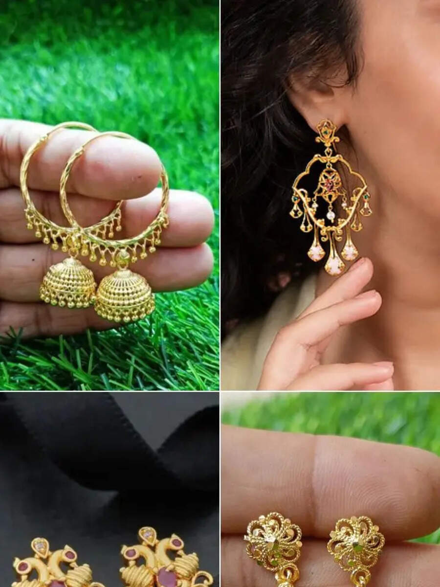  தங்கம் விலை குறைந்து வருகிறதே.. தினமும் அணிய, புதிய டிரெண்டில் அழகான காதணிகள்! Gold Price 