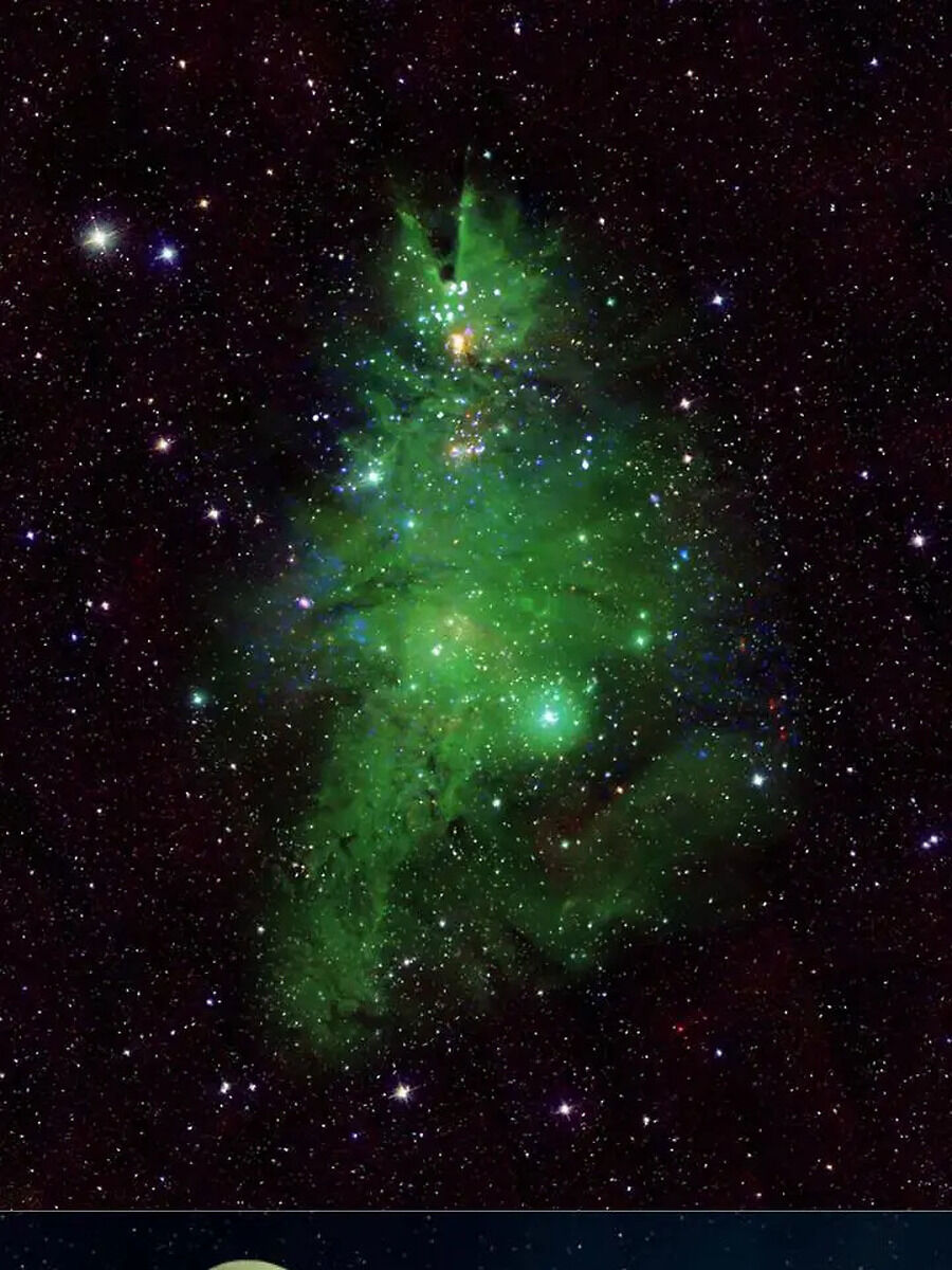 nasa space image of NGC 2264 aka Christmas Tree Cluster aliens ...