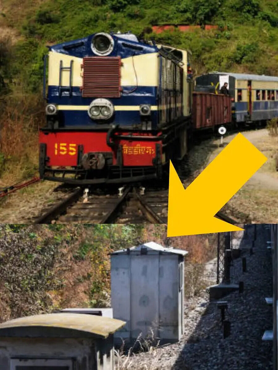 what is axle counter box railway track side how it works kya hota hai ...