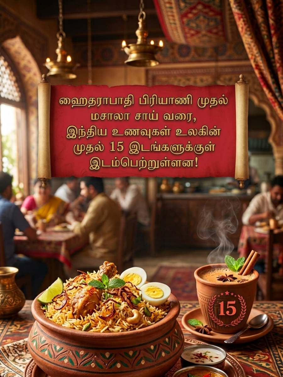  Hyderabad Biriyani to Masala Tea: உலகின் டாப் 15 உணவுகளில் இந்தியாவின் 5 அசத்தல் உணவுகள்! 